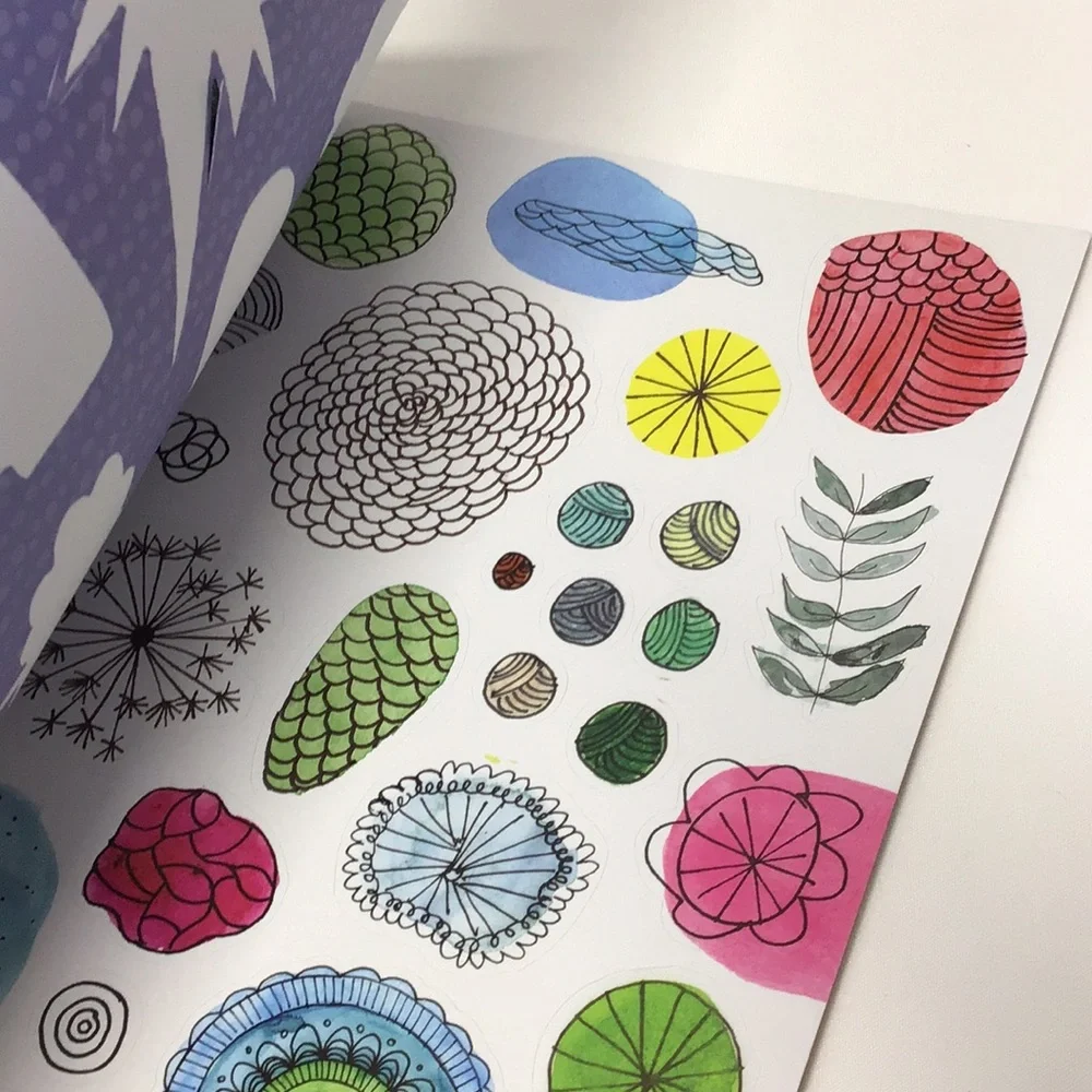 Journal Sparks Creativity Book - inspiration plus stickers & collage papers FUN! - Picture 11 of 16